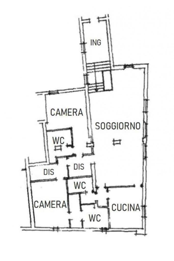 Attic Via Galliera, Bologna (neighborhood Centro Storico) - floor plans 1