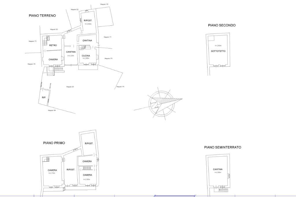 Semi-detached house Via Frate Lebole, Viverone - floor plans 1