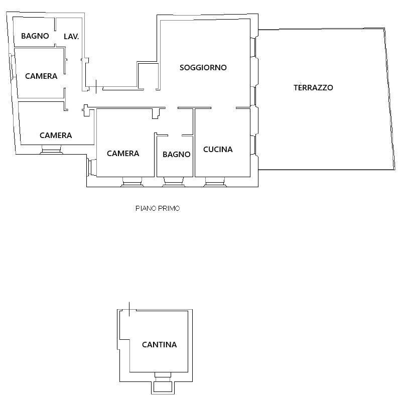 Foto 21 - Appartamento Riva San Lorenzo, Verona - planimetria 1