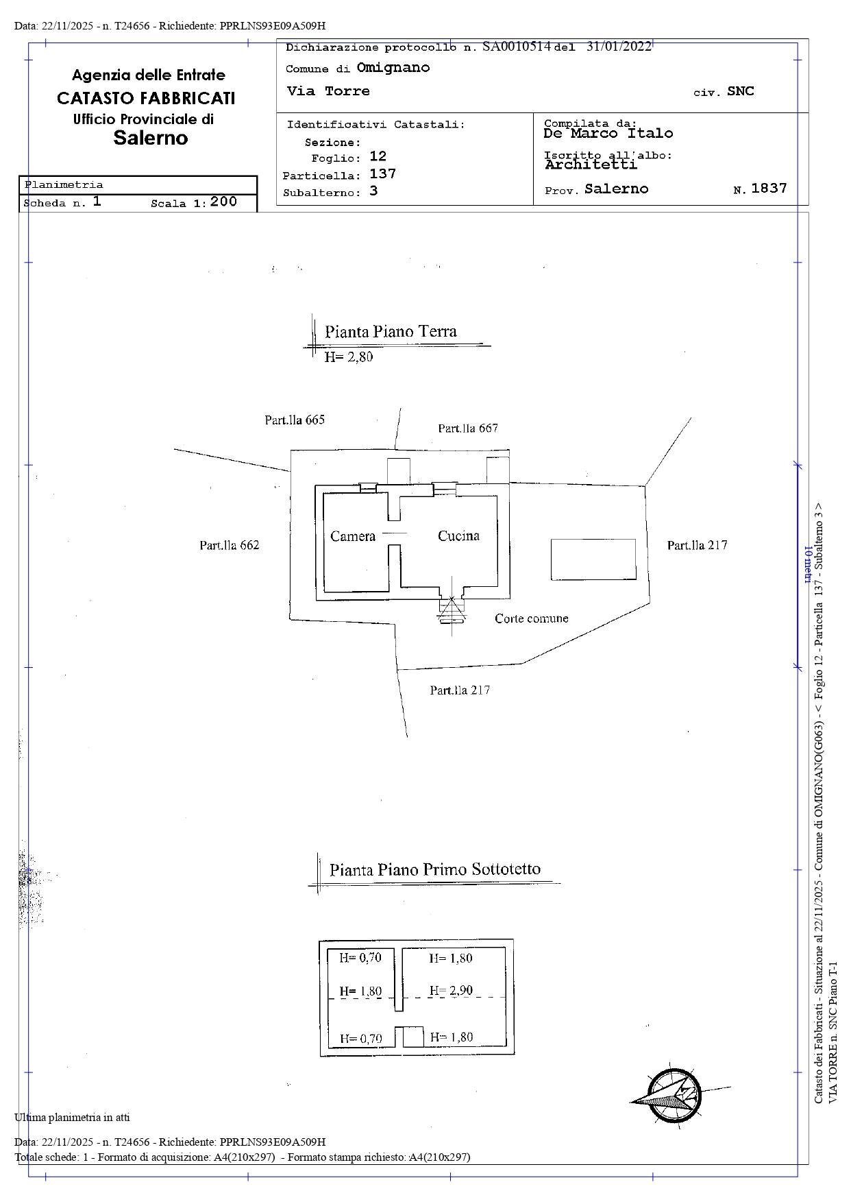 Foto 28 - Rustic via Serra Cerreta
 
2, Omignano - floor plans 1