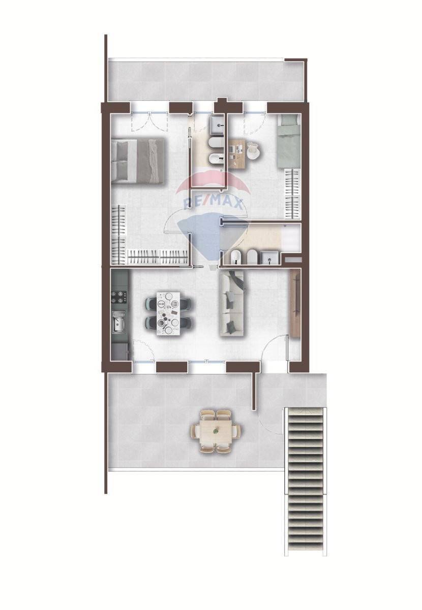 Pianta 2D - Trilocale Via Cles
 
snc, Roma - planimetria 1