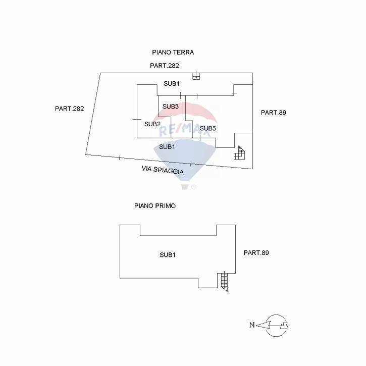Estratto Planimetrico - Casa indipendente Via Spiaggia
 
324, Mascali - planimetria 1