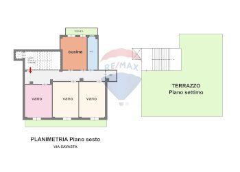 Pianta 2D - Attico Via Galati
 
92, Catania - foto 18