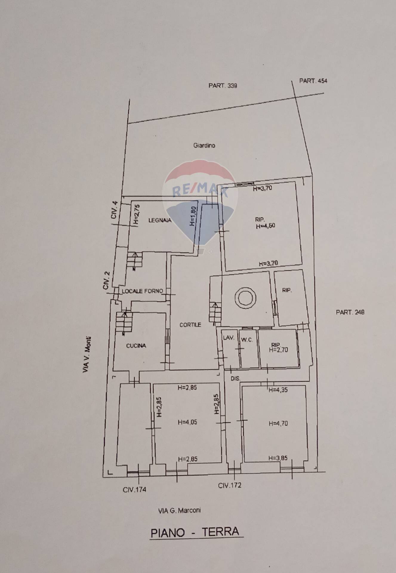 Pianta 2D - Casa indipendente Guglielmo Marconi
 
174, Nicolosi - planimetria 1