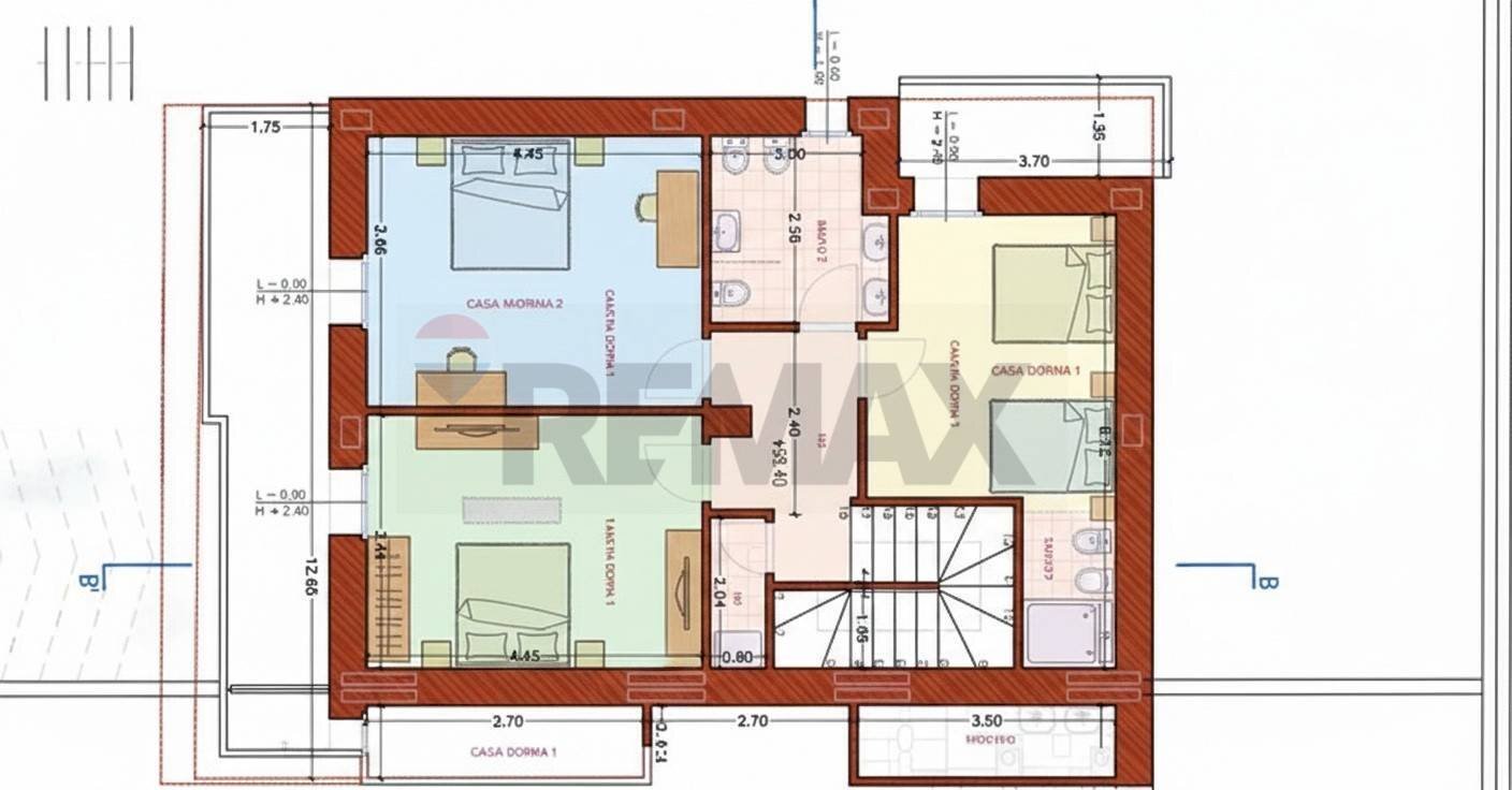 Pianta 2D - Semi-detached house VIA BACHELET
 
SNC, Loro Ciuffenna - floor plans 1