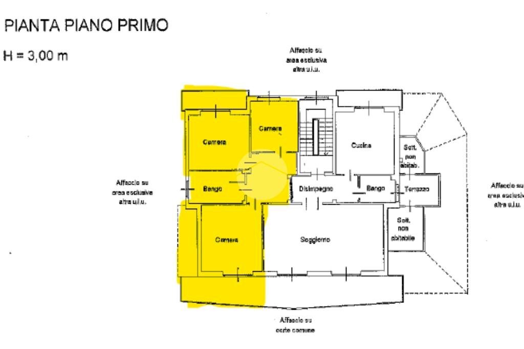 Porzione di casa Via Valle, Alpignano - planimetria 1
