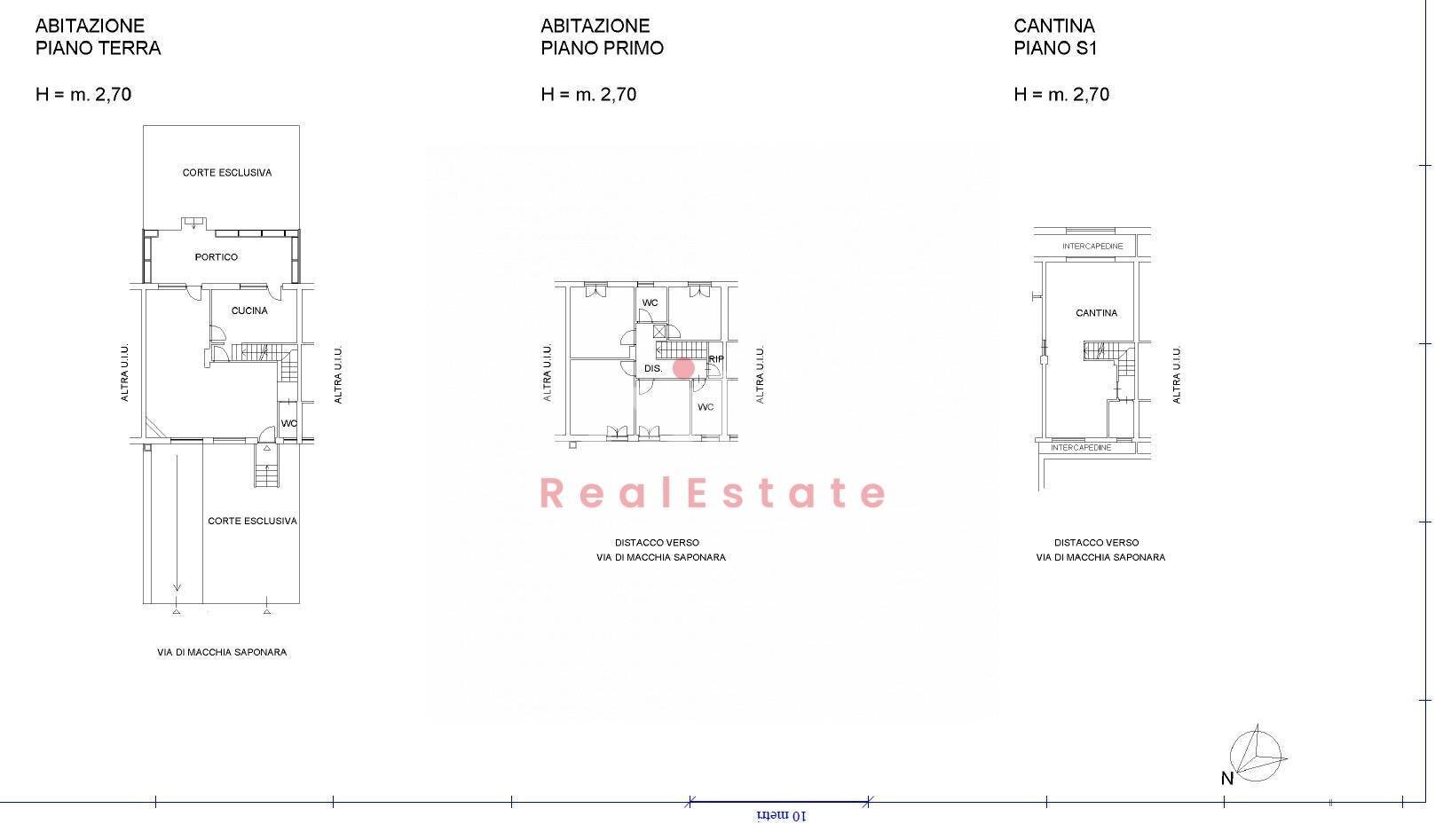 Foto 39 - Villa via di macchia saponara
 
299, Roma - floor plans 1