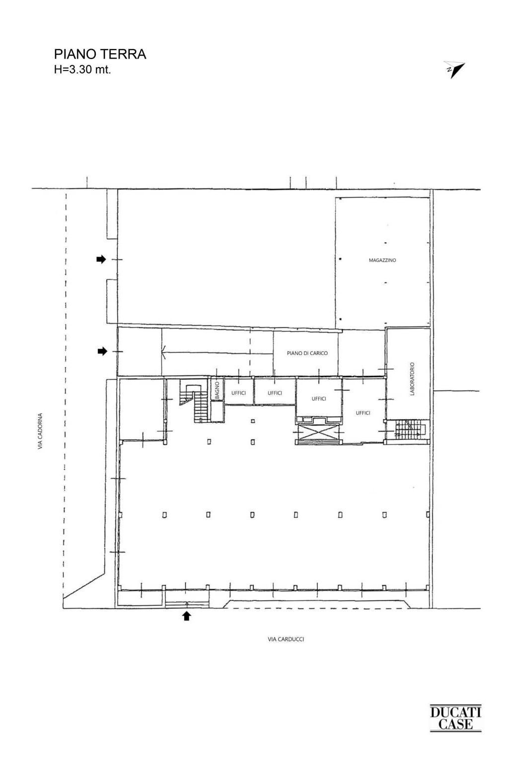 Stabile - Palazzo via Giosuè Carducci, Lissone - planimetria 1
