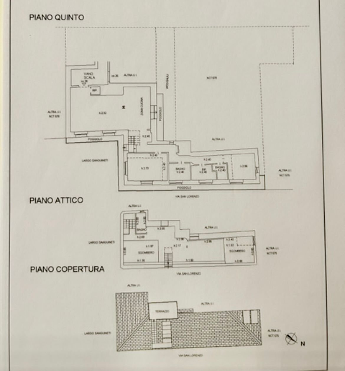 Attic Genova (neighborhood Centro Storico) - floor plans 1