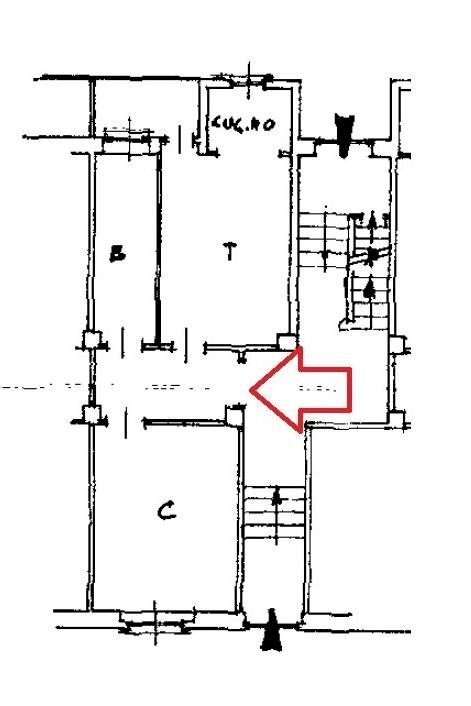 Bilocale via Claviere, 5, Collegno - planimetria 1