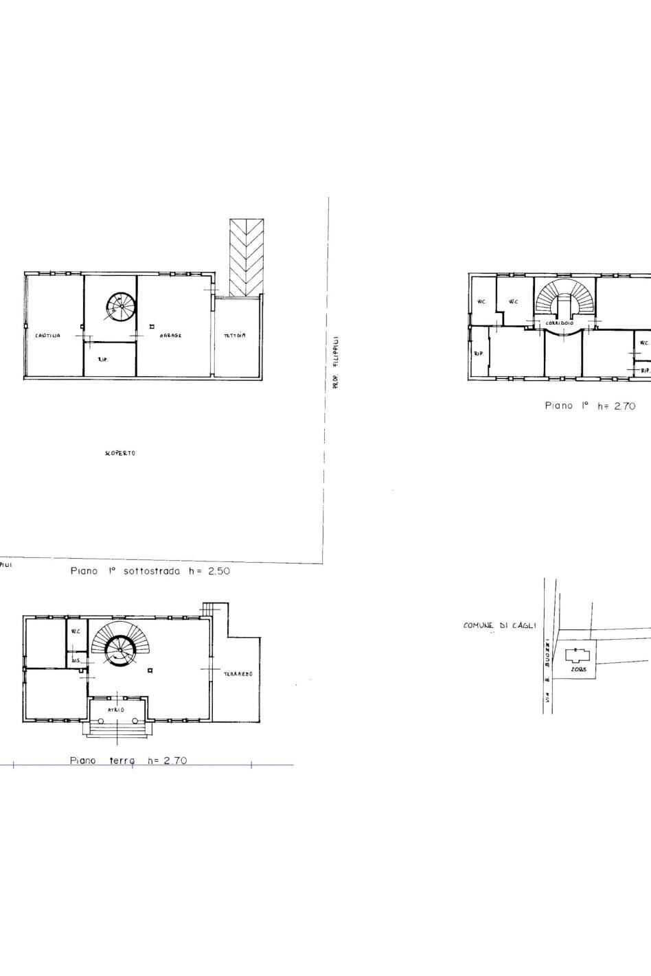 Villa via Bruno Buozzi, 42, Cagli - floor plans 1