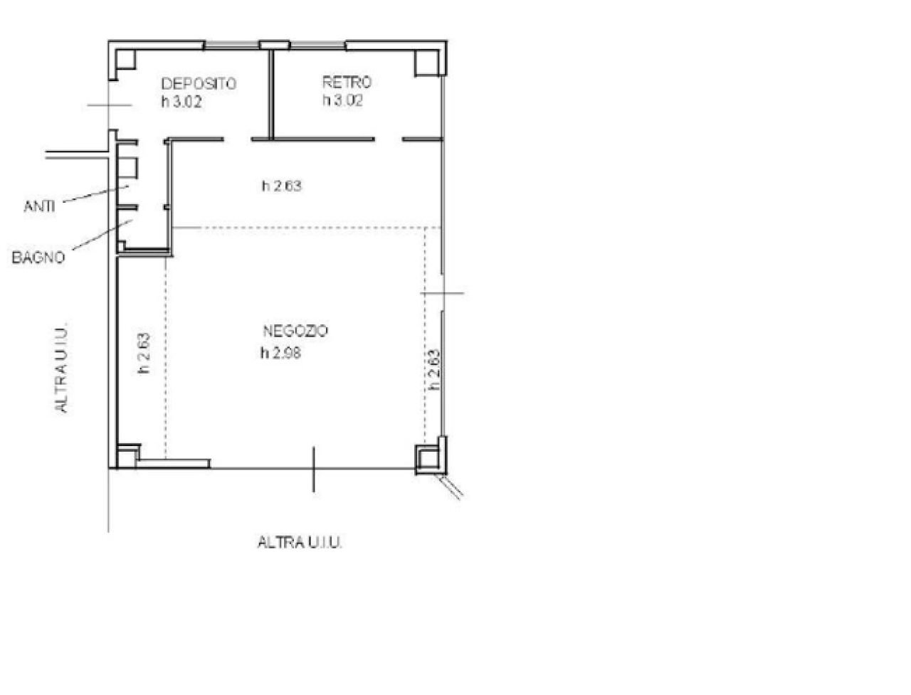 Shop via Amilcare Ponchielli, 23, Bologna (neighborhood Savena) - floor plans 1