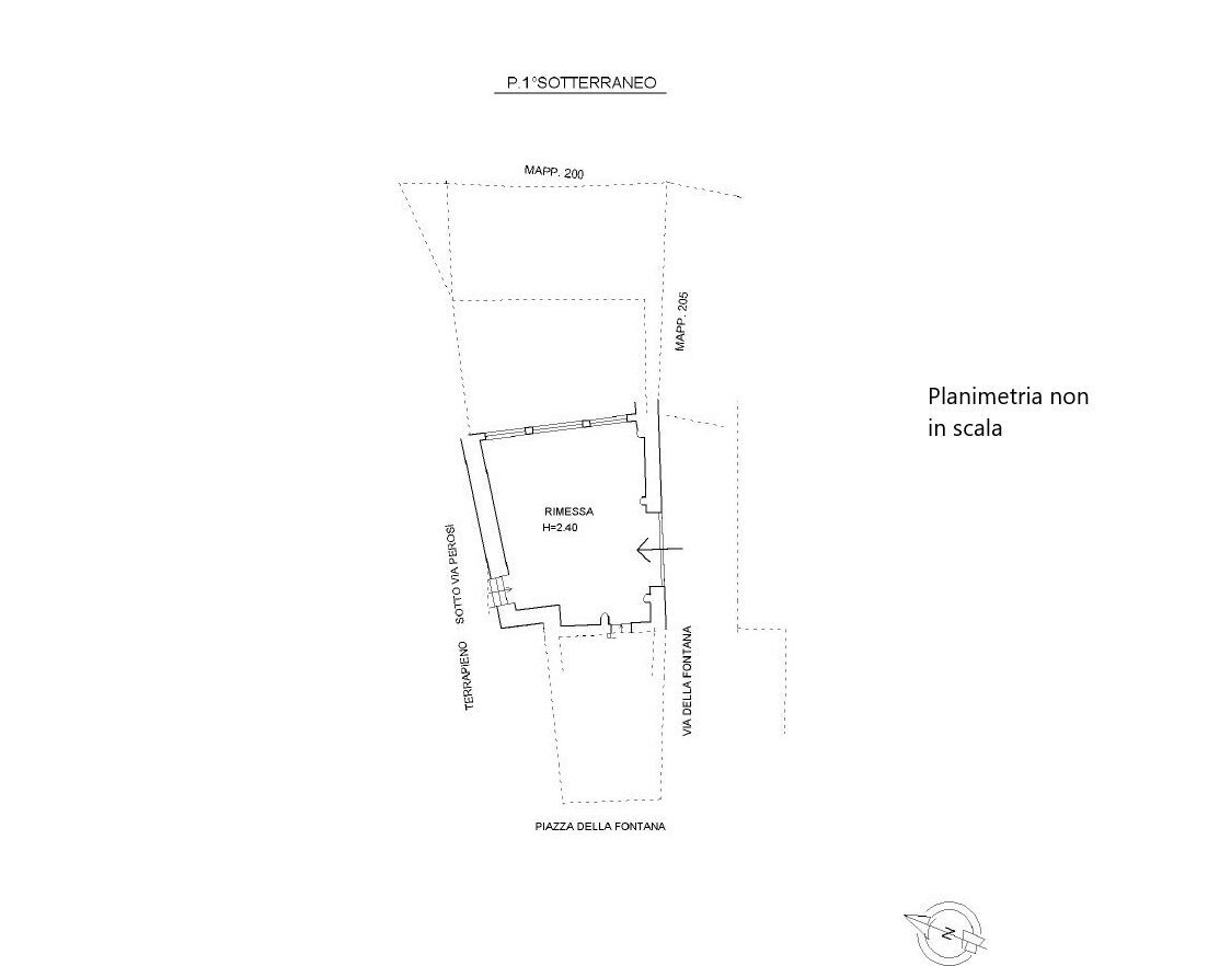 Rustico via Lorenzo Perosi, Bastia Mondovì - planimetria 1