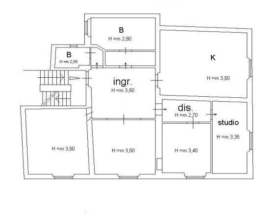 planimetria - Apartment Piazza del Duomo, Prato - floor plans 1