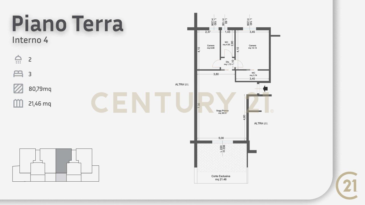 Il poggione - brochure_compressed (2)_Pagina_19.jp - Three-room apartment Via Bolivia 18, Grosseto - floor plans 1