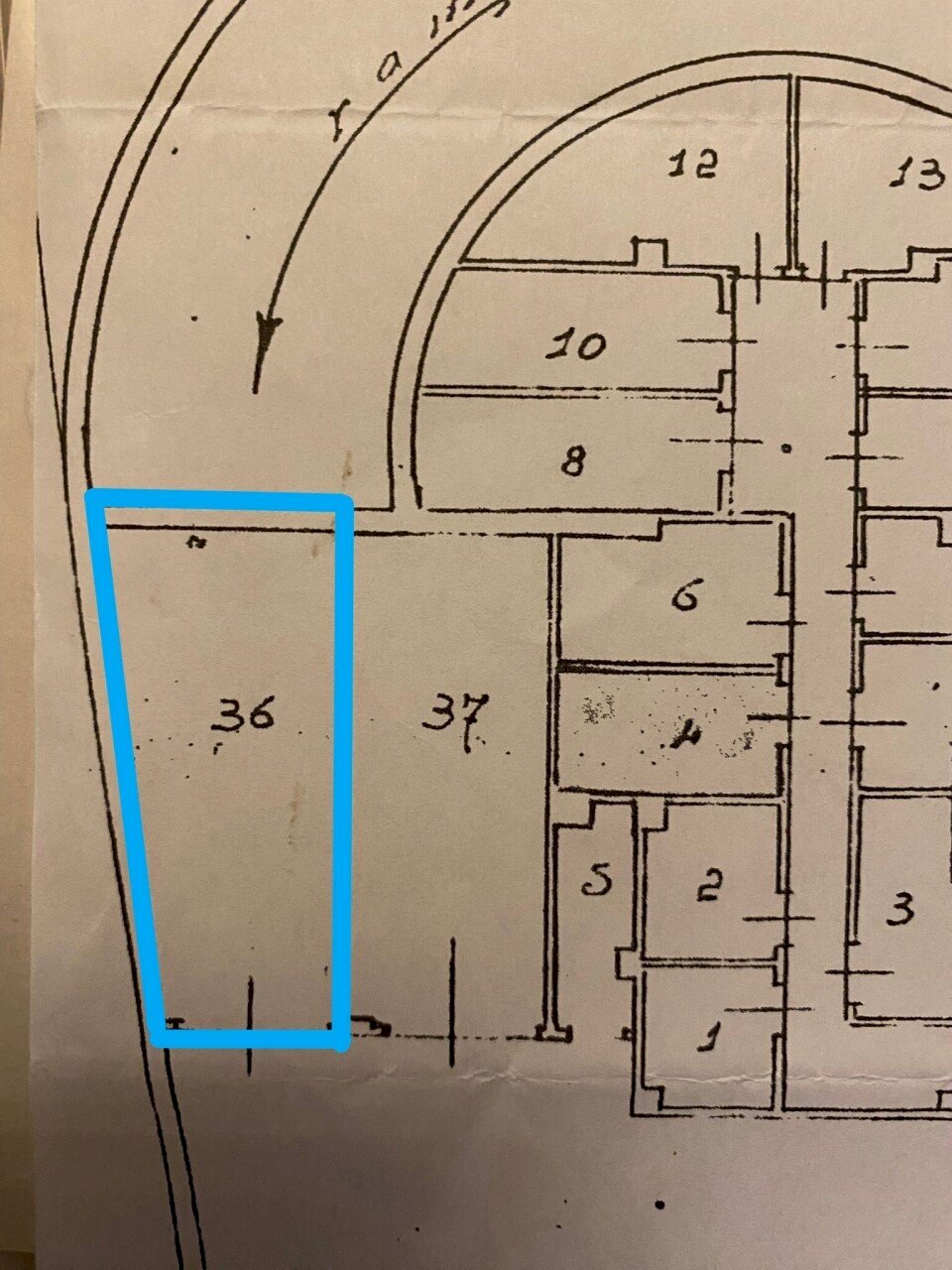 PLANIMETRIA 2.jpg - Box SIGNORELLI 3, Torino (zona Madonna del Pilone) - planimetria 1
