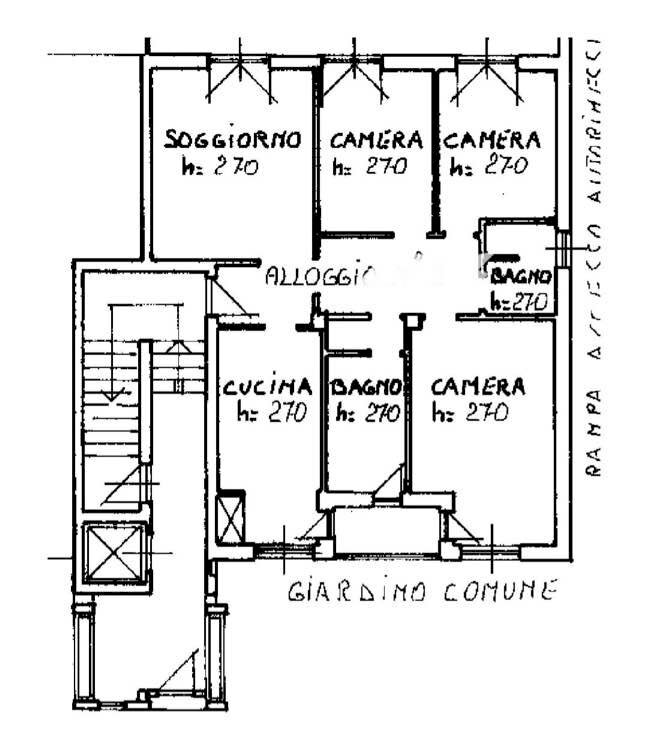Appartamento Via Don Minzoni, Cuneo (zona San Paolo) - planimetria 1
