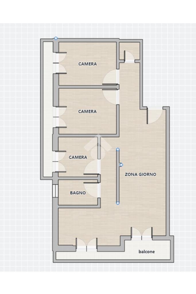 Appartamento Via Stefano Tubino, Genova (zona Pegli) - planimetria 1