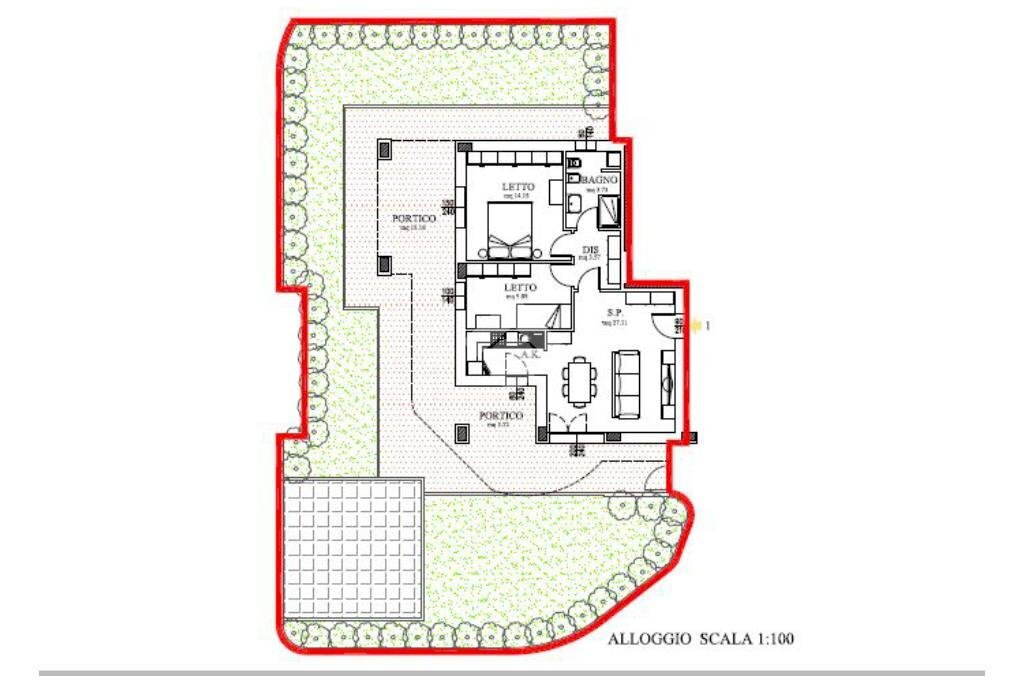 Trilocale Via Peschiera, Castelfranco Emilia - planimetria 1