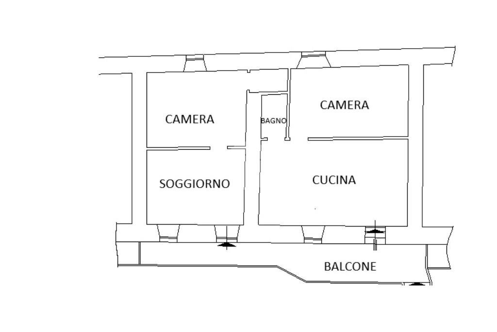 Semi-detached house Via Montebracco, Barge - floor plans 1