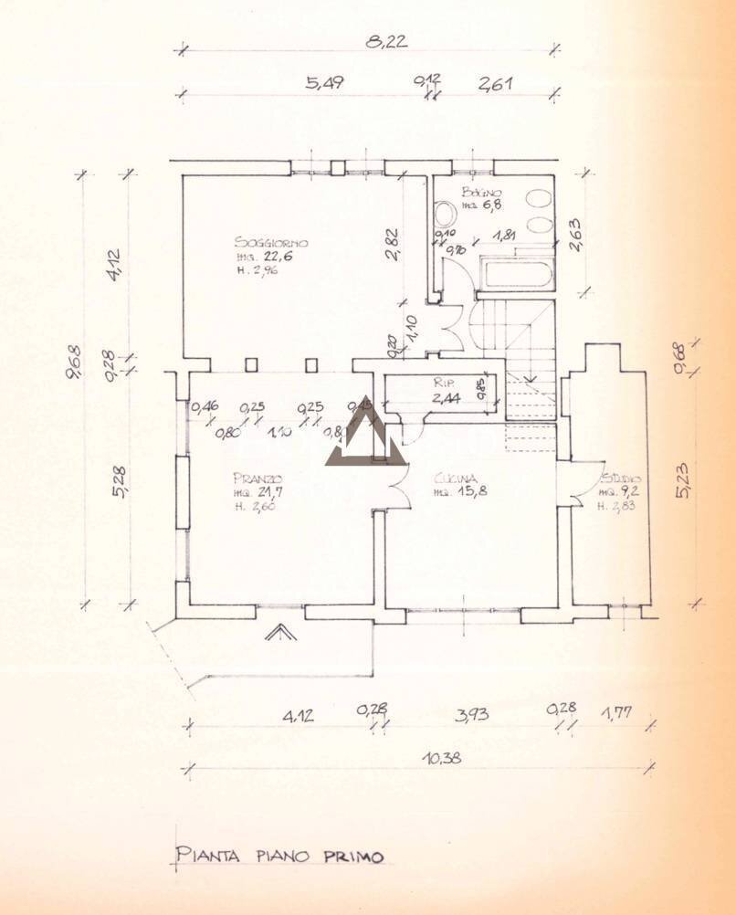 Foto 26 - Four-room apartment Villorba - floor plans 1