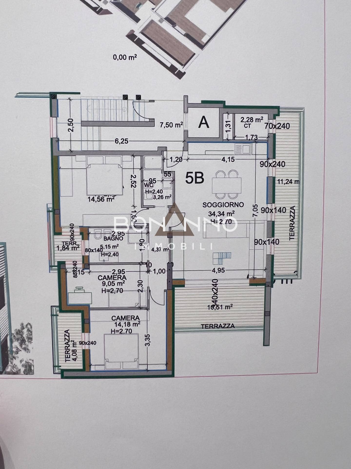 Foto 18 - Quadrilocale Strada Santa Bona Vecchia
 
8, Treviso - planimetria 1