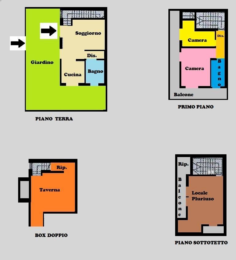 Foto 84 - Villa a Schiera via IV Novembre, Dairago - planimetria 1