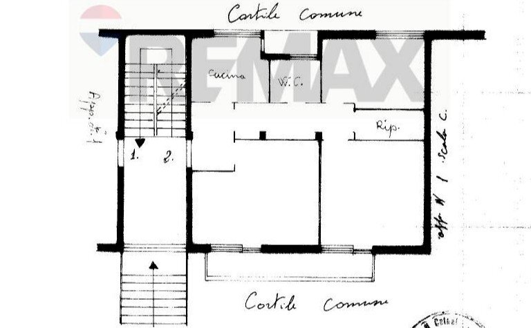 Pianta 2D - Trilocale via madonna della via
 
221, Caltagirone - planimetria 1
