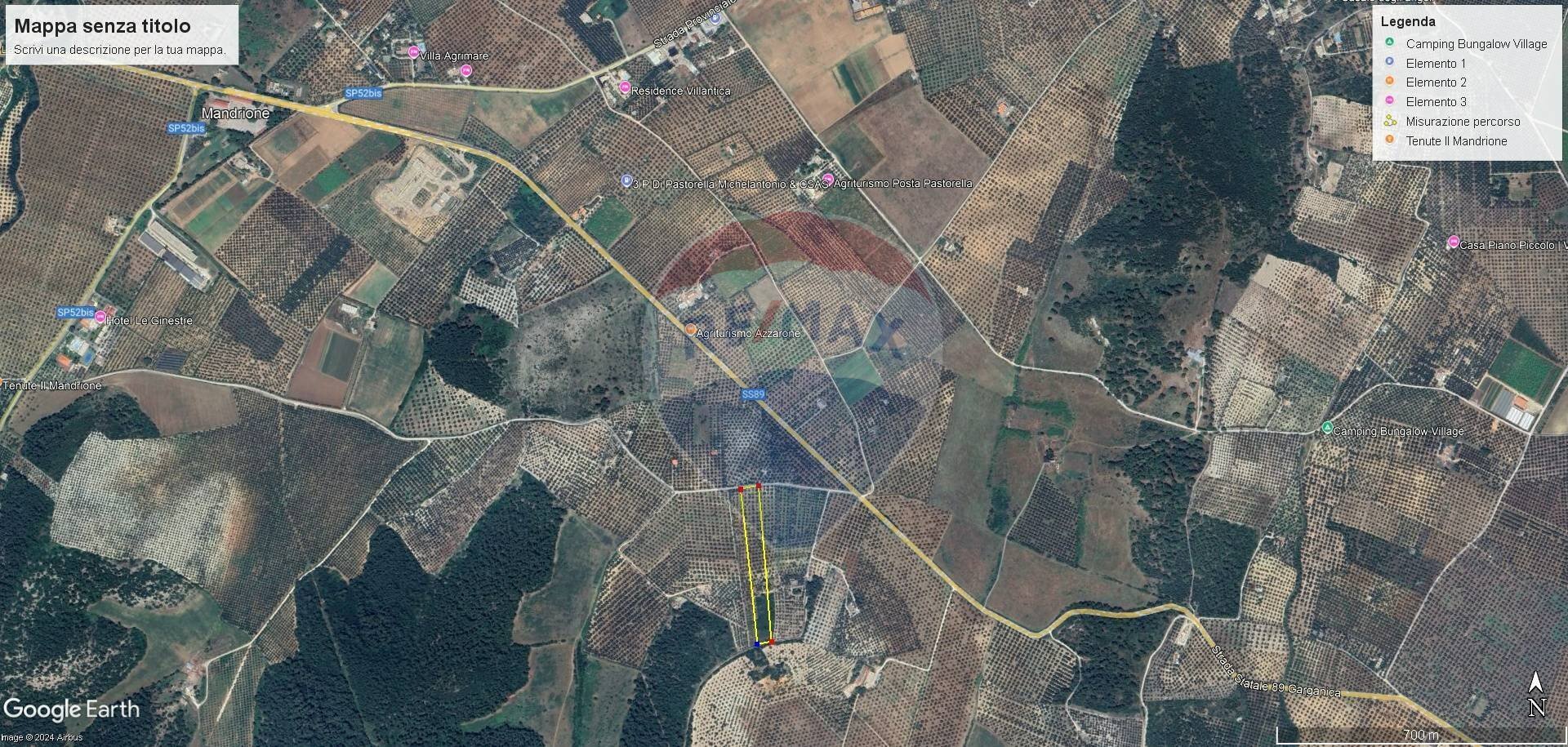 Posizione della mappa - Agricultural land Lama Le Botti, Vieste - floor plans 1