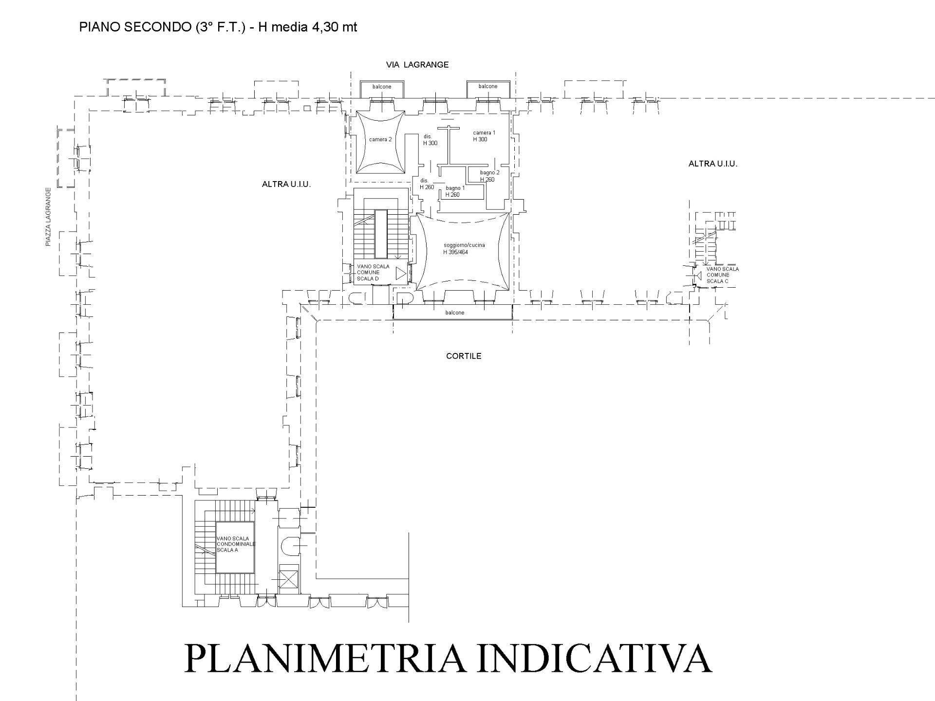 Foto 33 - Appartamento Piazza Giuseppe Luigi Lagrange, Torino - planimetria 1