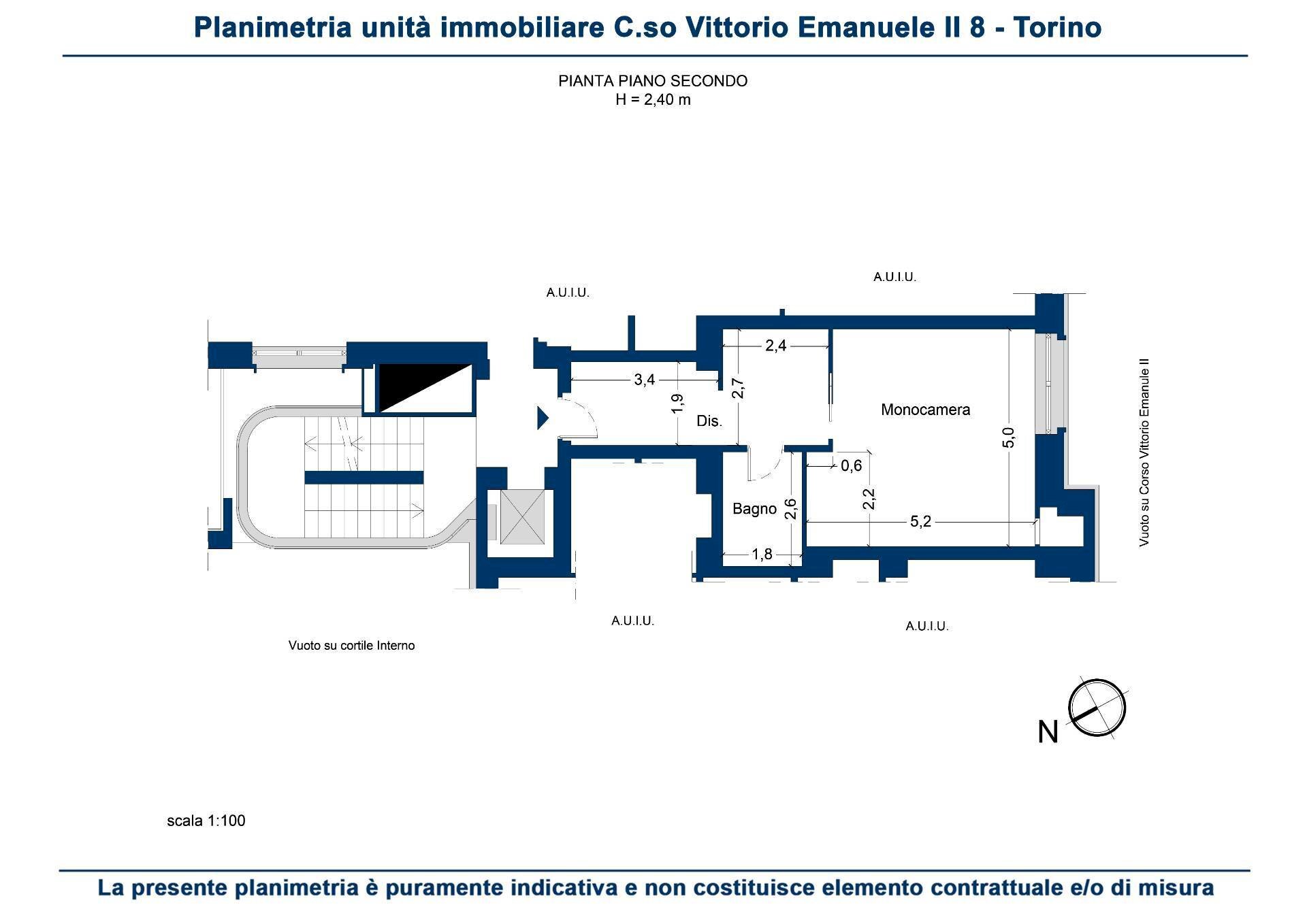 Foto 17 - One-room apartment Corso Vittorio Emanuele II
 
8, Torino - floor plans 1