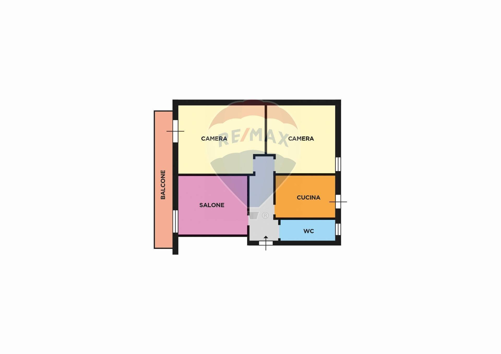 Pianta 2D - Four-room apartment Via Galileo Galilei
 
76, Sant'Antimo - floor plans 1