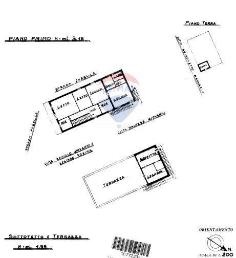 Pianta 2D - Casa indipendente C.da San Giacomo, Ragusa - planimetria 1