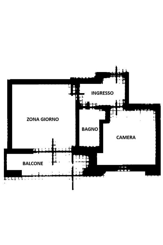 Two-room apartment via Alba, 67, Mondovì - floor plans 1