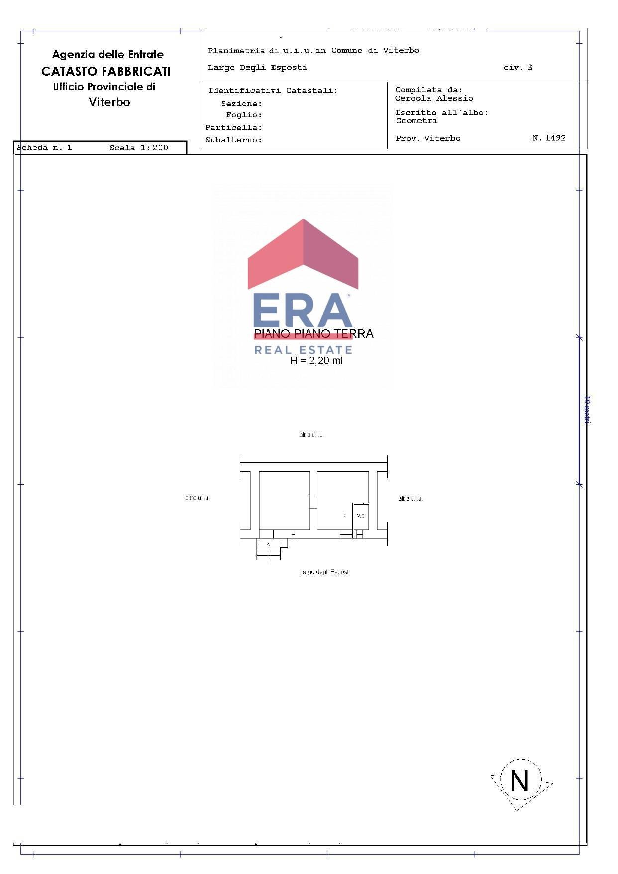 Foto 24 - Two-room apartment Largo degli Esposti
 
3, Viterbo - floor plans 1