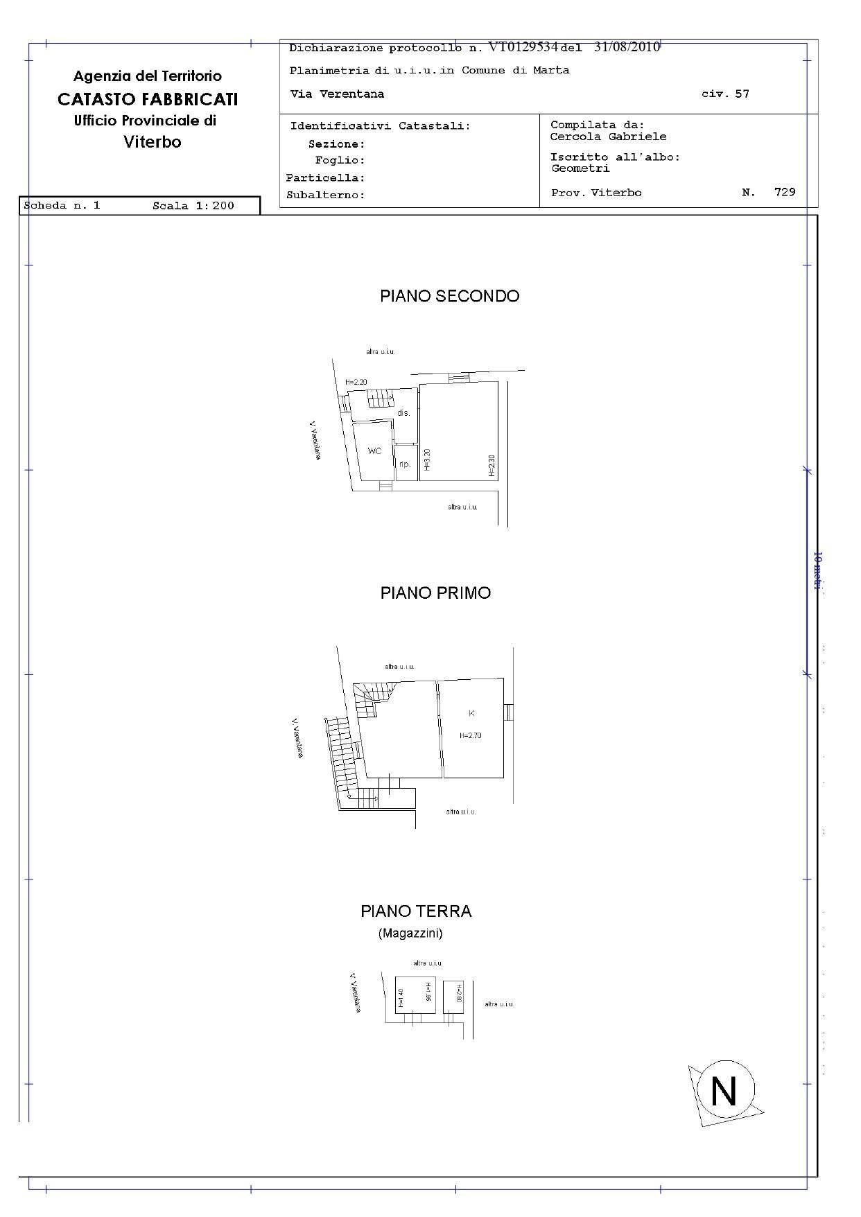 Foto 15 - Semi-detached house Via Verentana
 
57, Marta - floor plans 1