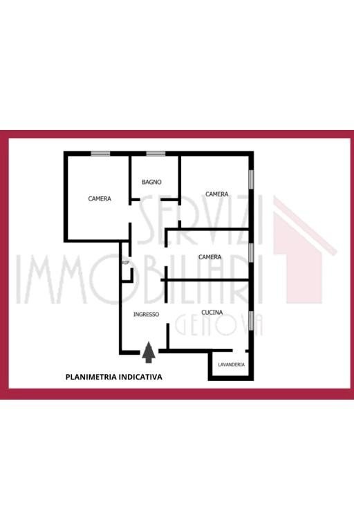 Trilocale vico Dietro il Coro delle Vigne, Genova (zona Centro Storico) - planimetria 1