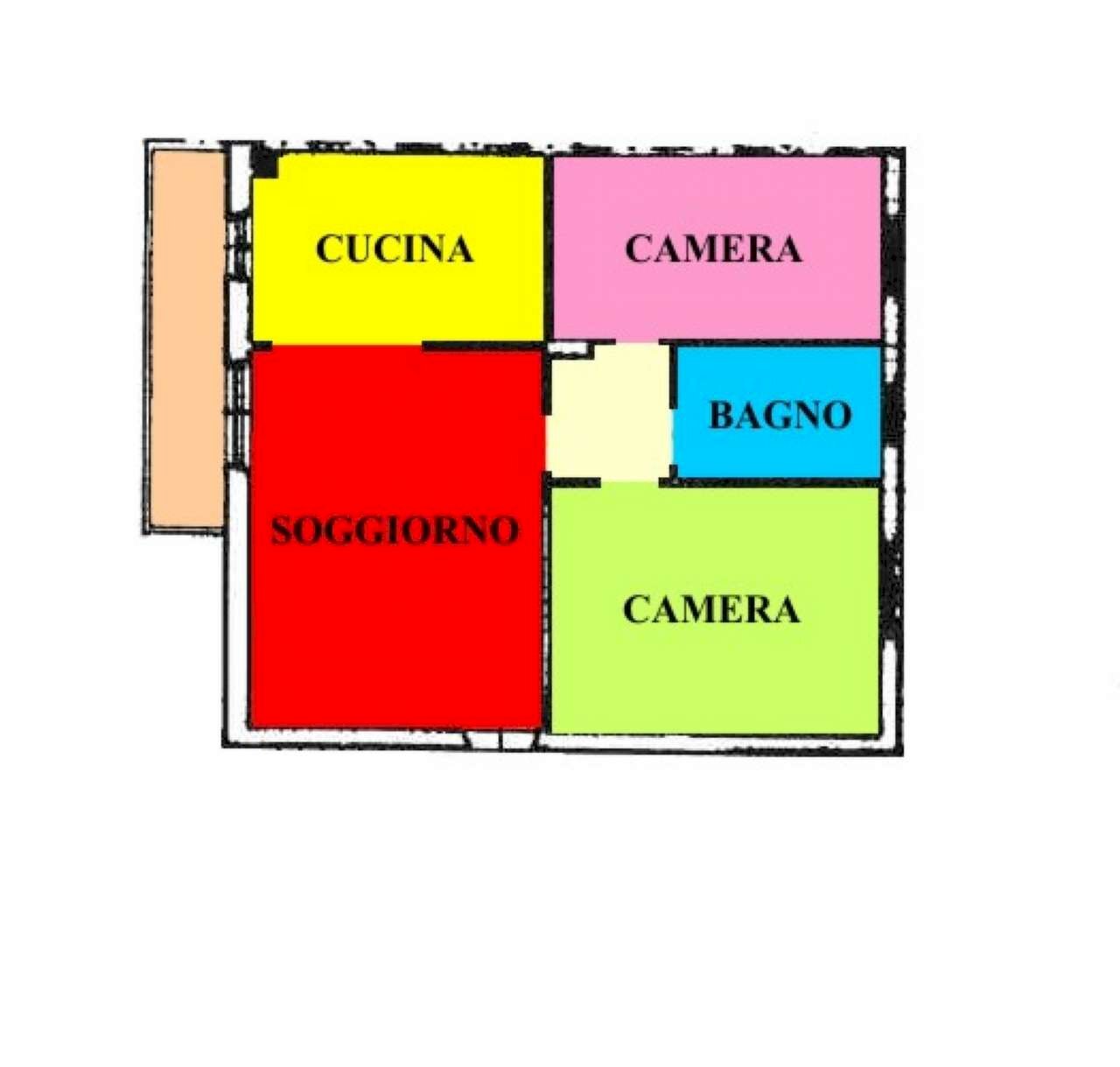 304 - Trilocale via Al Serio, Sergnano - planimetria 1