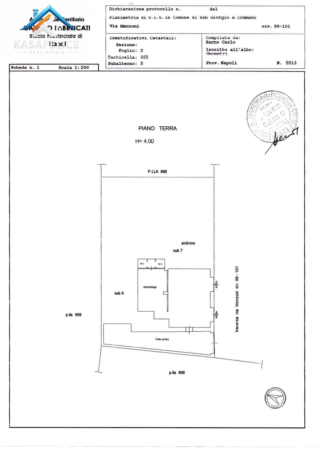 Foto 31 - Commercial Premises via Manzoni
 
97/99, San Giorgio a Cremano - floor plans 1