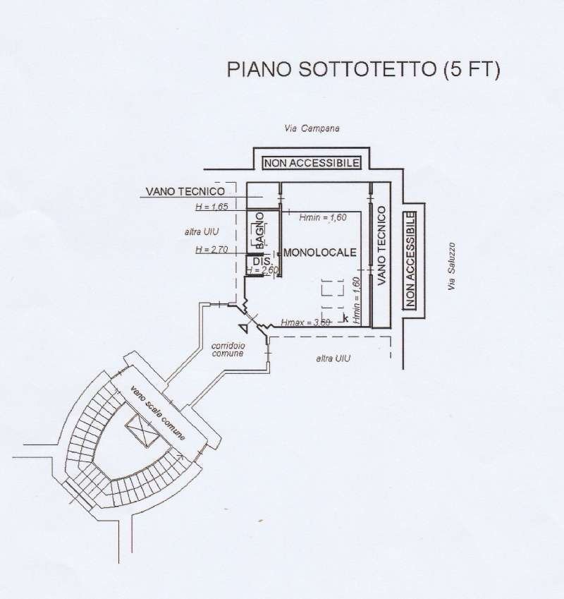 planimetria - Appartamento via Saluzzo, 54, Torino (zona San Salvario) - planimetria 1
