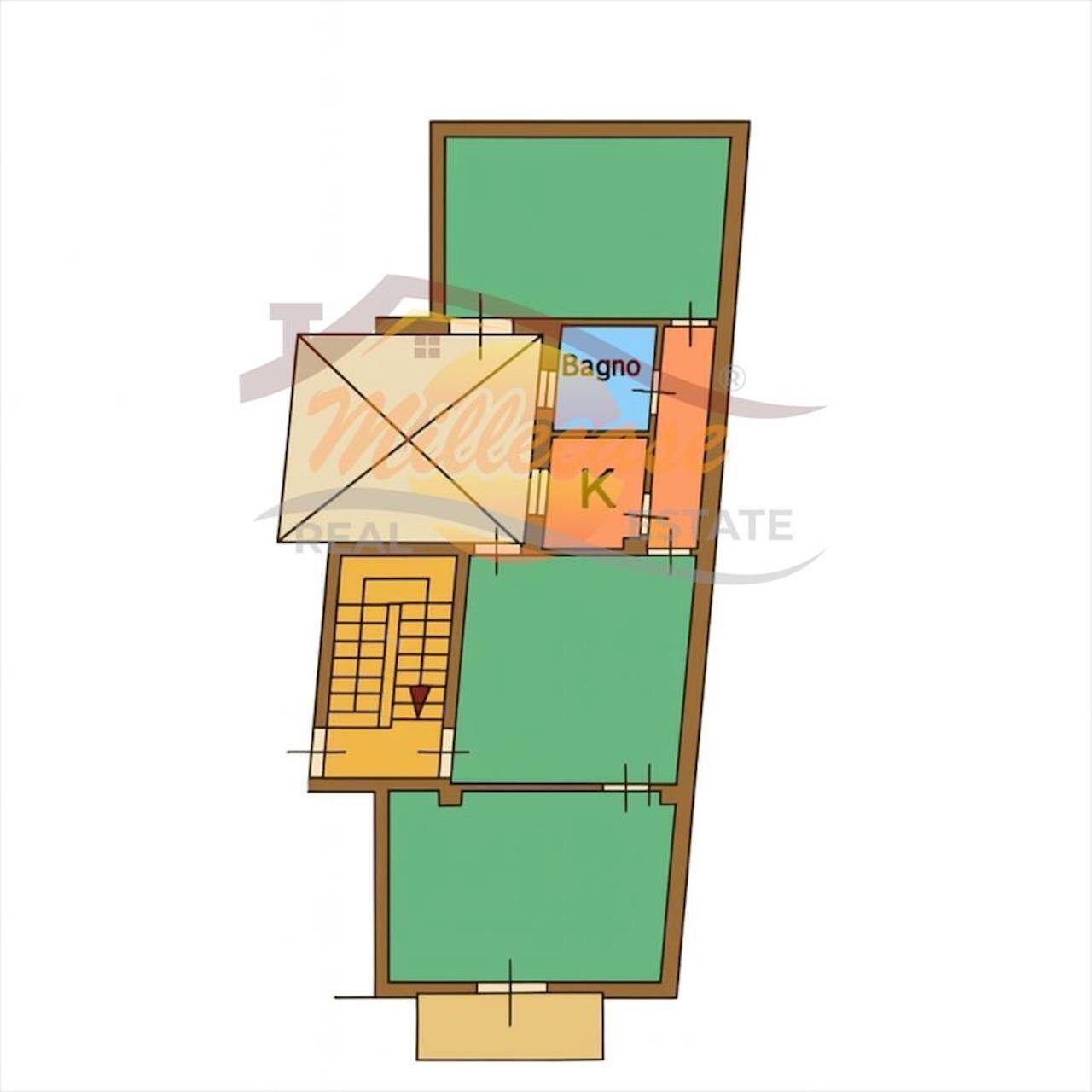 PLANIMETRIA 1.jpeg - Trilocale VIA ISONZO  159, Siracusa - planimetria 1