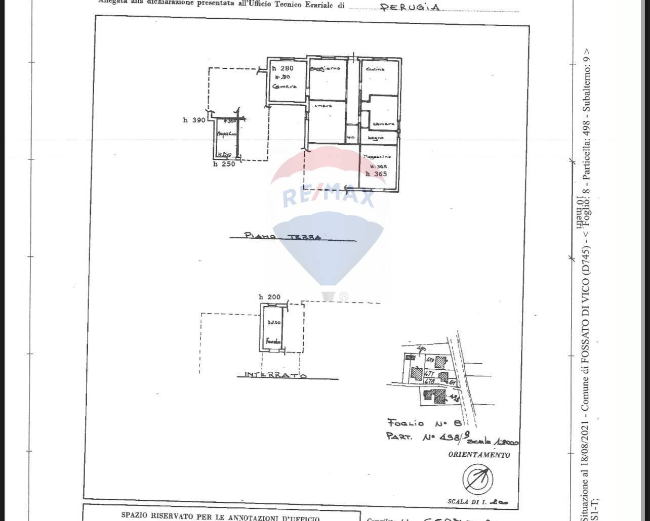 Pianta 2D - Semi-detached house Via Flaminia
 
111, Fossato di Vico - floor plans 1