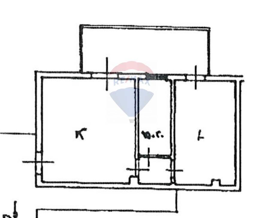 Pianta 2D - Two-room apartment VIA RUGGERO LEONCAVALLO, Taormina - floor plans 1