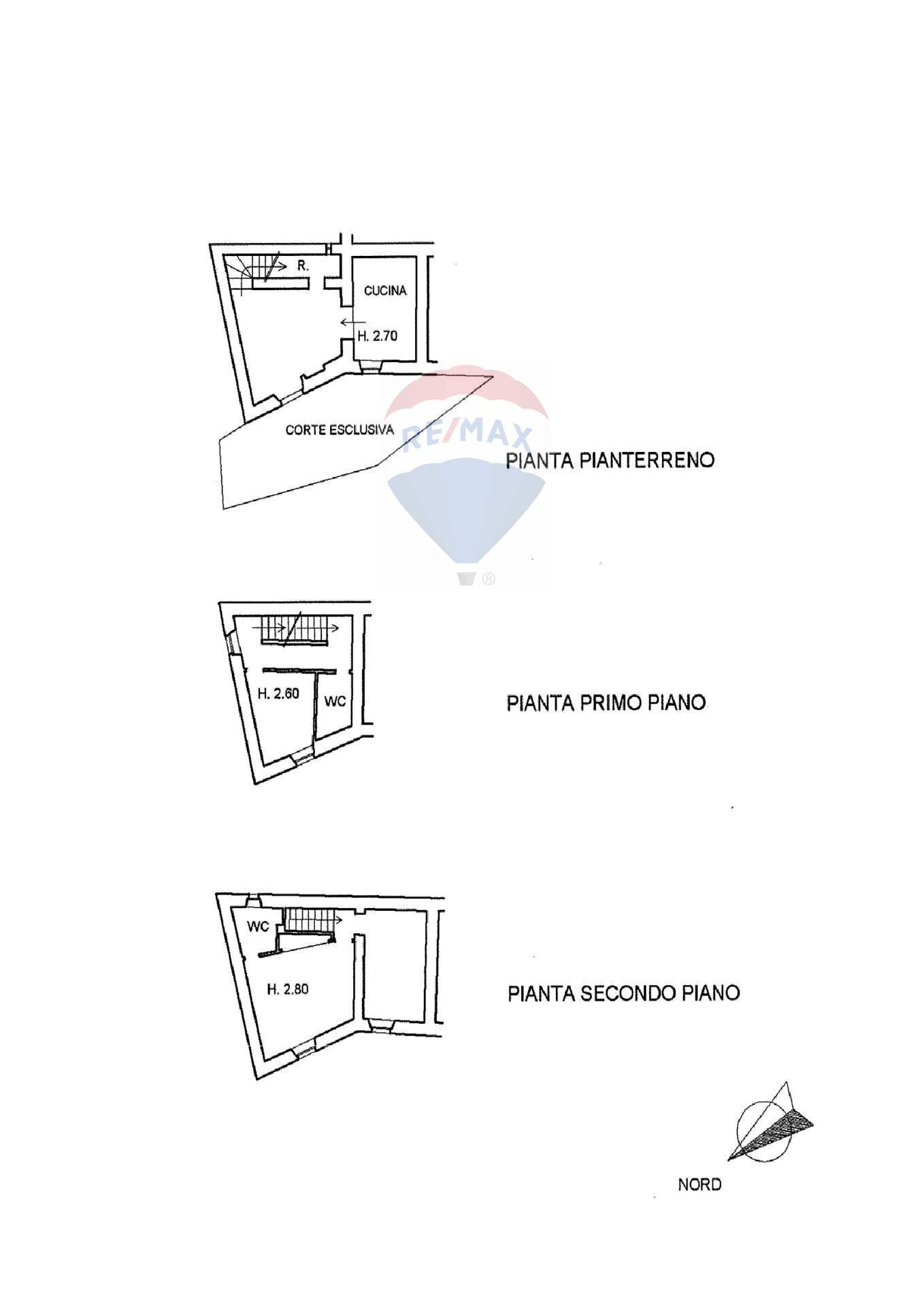 Pianta 2D - Trilocale Semproniano - planimetria 1