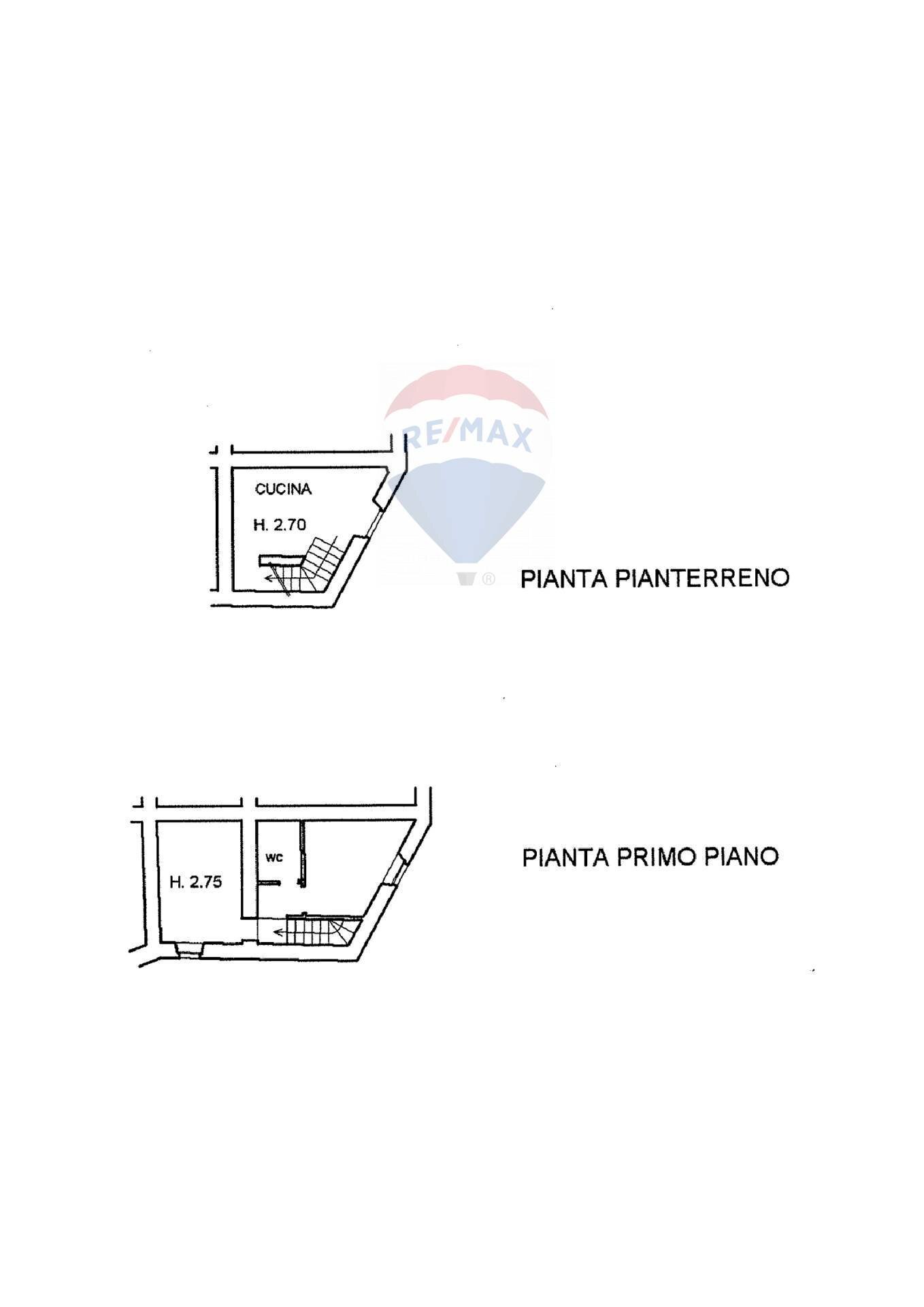 Pianta 2D - Bilocale Semproniano - planimetria 1