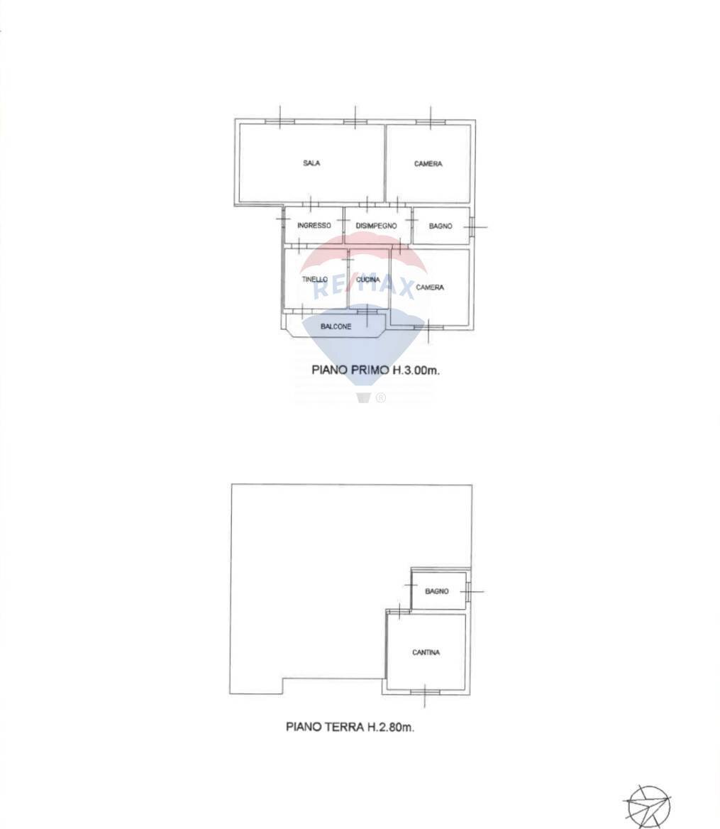 Pianta 2D - Independent house Casalgrande - floor plans 1