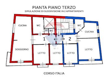 Pianta 2D - Appartamento Corso Italia
 
9, Trapani - foto 49