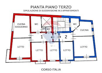 Pianta 2D - Appartamento Corso Italia
 
9, Trapani - foto 50