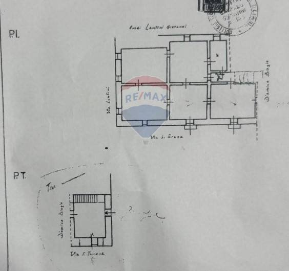 Pianta 2D - Semi-detached house Piazza Umberto I
 
17, Vizzini - floor plans 1