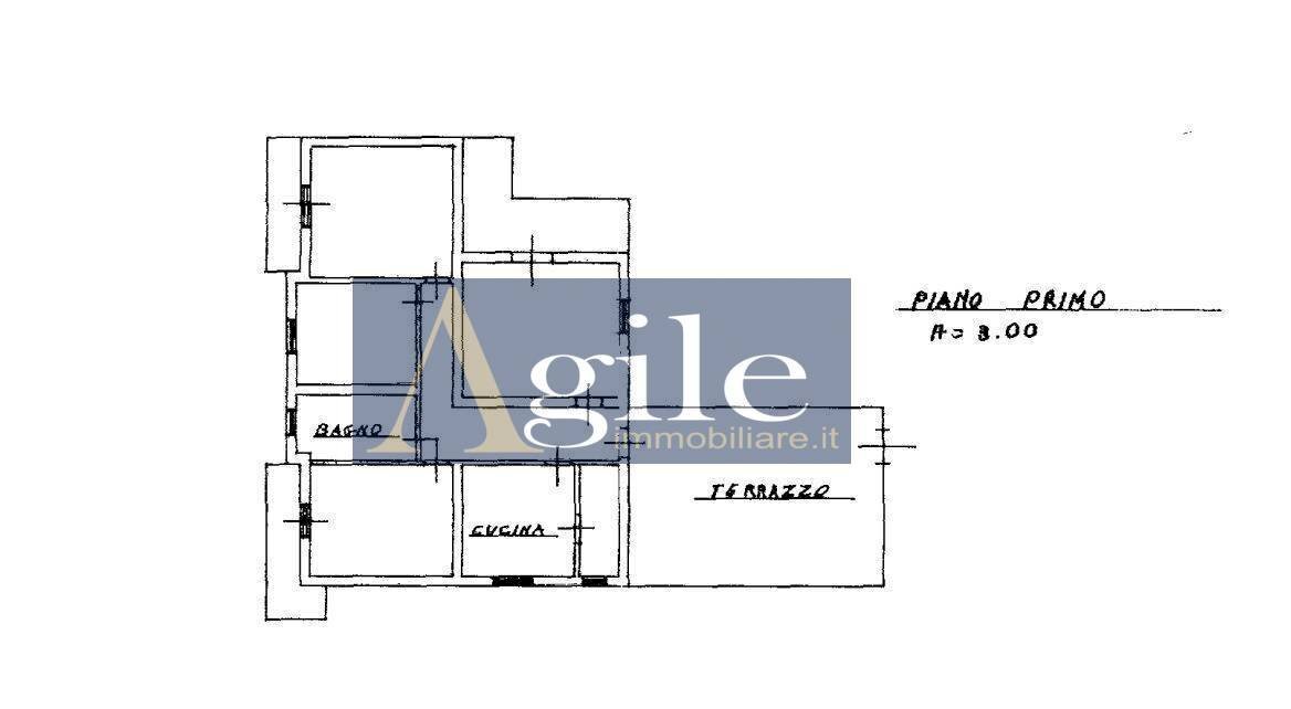 Foto 19 - Appartamento via castello, Venarotta - planimetria 1